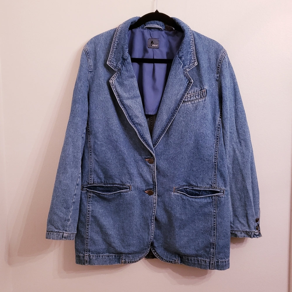 Liz wear jean blazer size 8